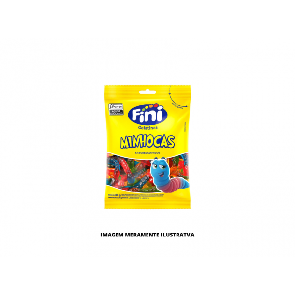 BALA - FINI - 80g MINHOCAS BRILHO
